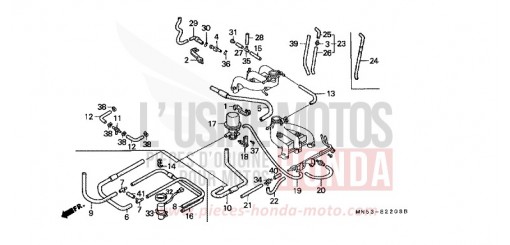 TUBULURE (7) GL1500L de 1990